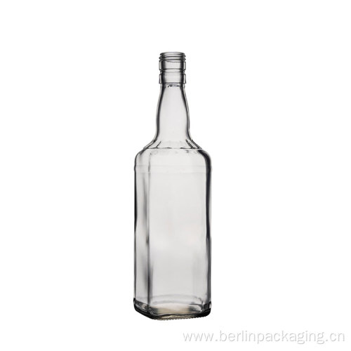 Spirit Wine Square Glass Bottle